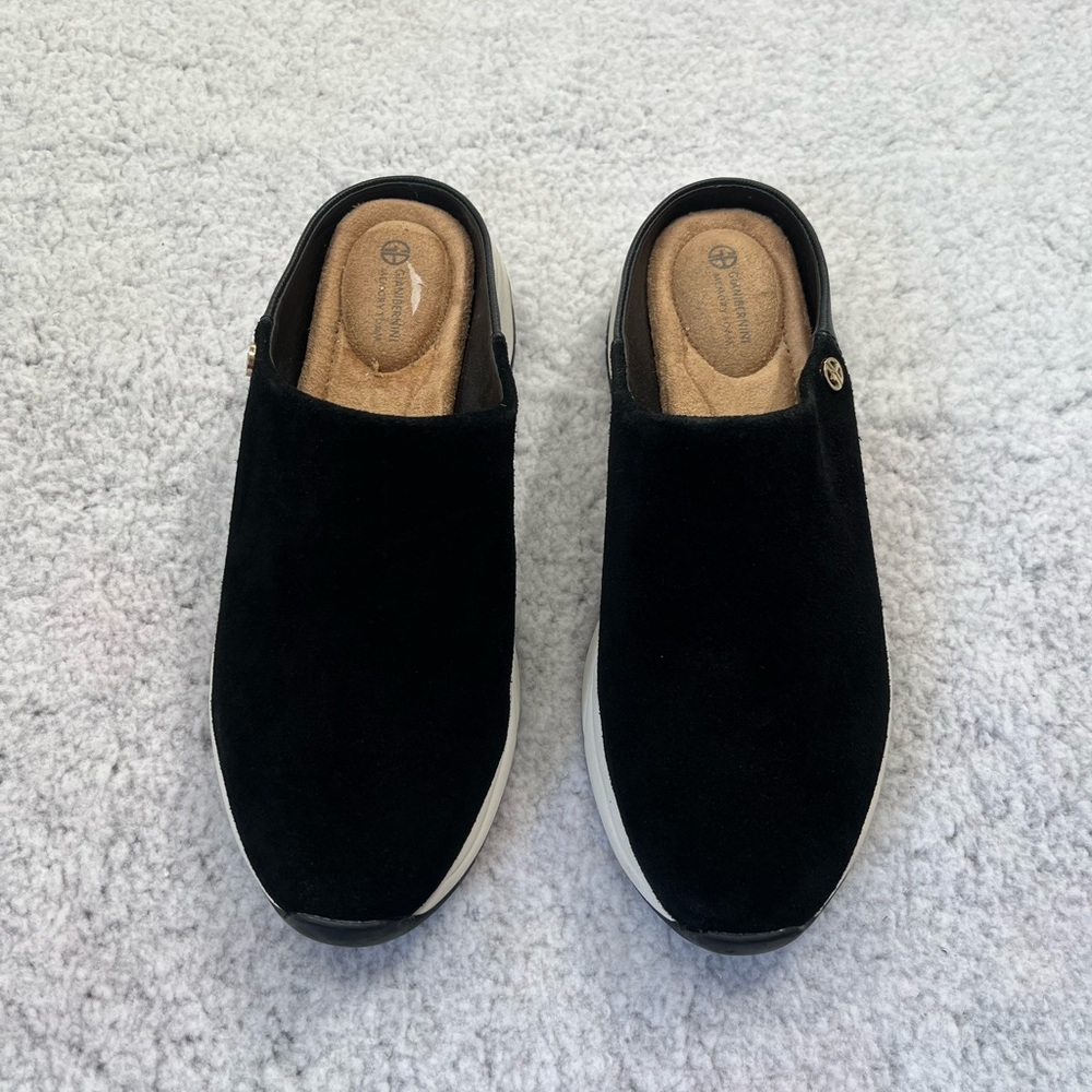 Womens Giani Bernini Black Nathalee Casual Slip On Fashion Sneakers Shoes Size 6